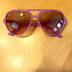 Purple Ray ban aviators